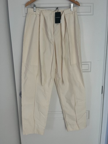 EMPORIO ARMANI Straight Trousers Beige – M/12 - 5+ items free AU post - Picture 3 of 15