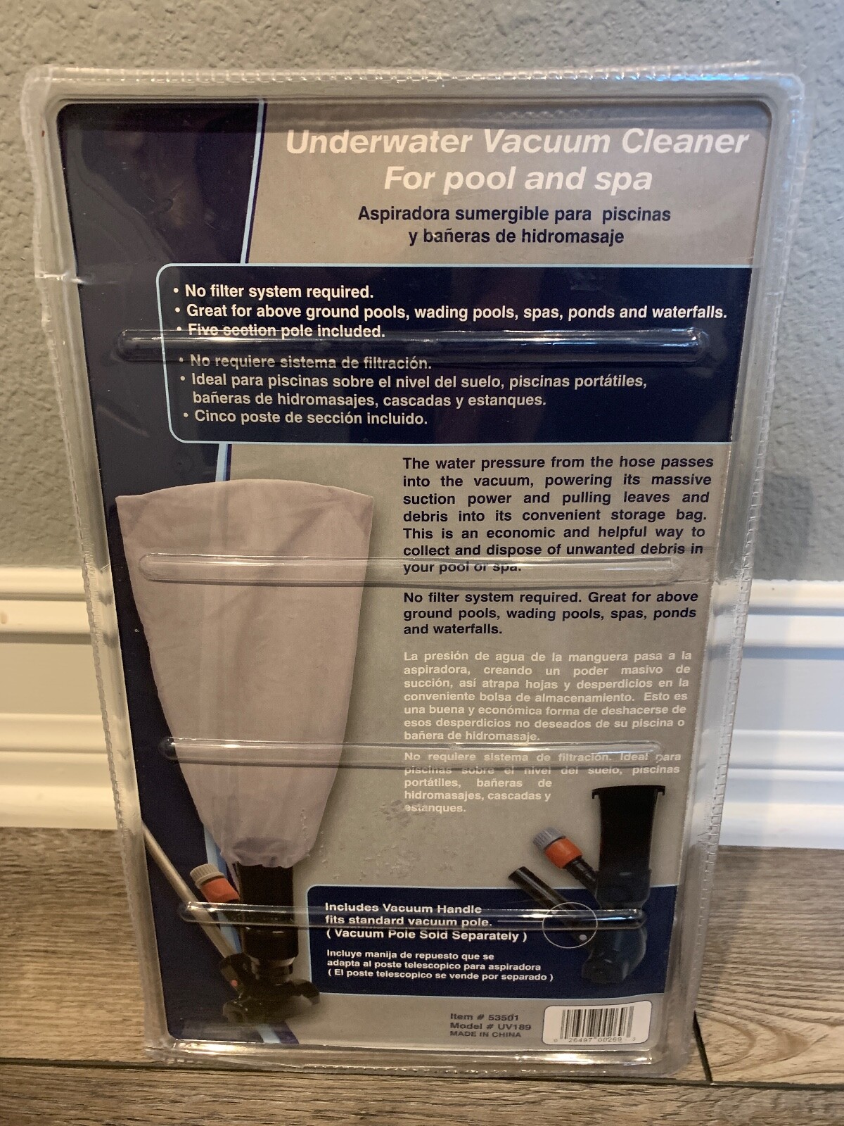 Aqua EZ 5inch Underwater Handheld Pool Vacuum Cleaner 53501 UV189 for sale online eBay