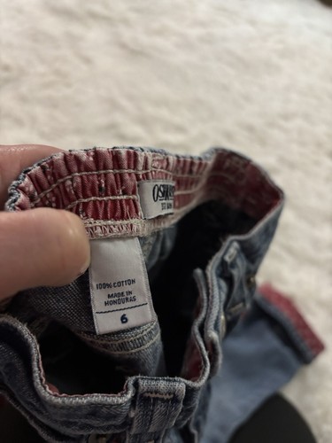 Osh Kosh B'Gosh vintage girls sz. 6 flower cuffed soft waist jeans. Classic - Picture 11 of 15