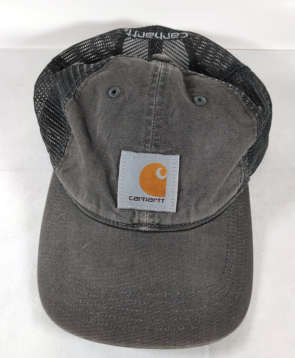 Carhartt Buffalo Snap Back Cap Cotton Mesh Weathered Grey