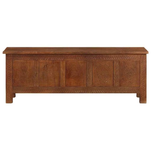 2397066 Scatola Portaoggetti 110x30x40 cm in Legno Massello di Mango officiel