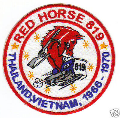 USAF RED  HORSE  PATCH 819 THAILAND VIETNAM  1966 1970 