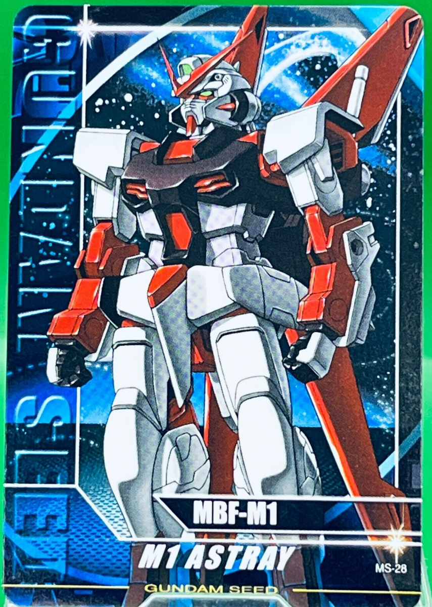 ガンダム アマダ カード M1 Astray MBF-M Asagi Juri Mayura MS-28 2003 Gundam Seed Carddass