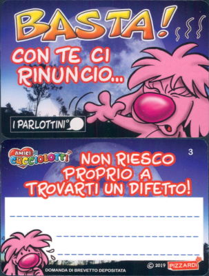 FIGURINE STICKER PIZZARDI * FRIENDS PUPPIES ED.2019 * I PARLOTTINI card n.3