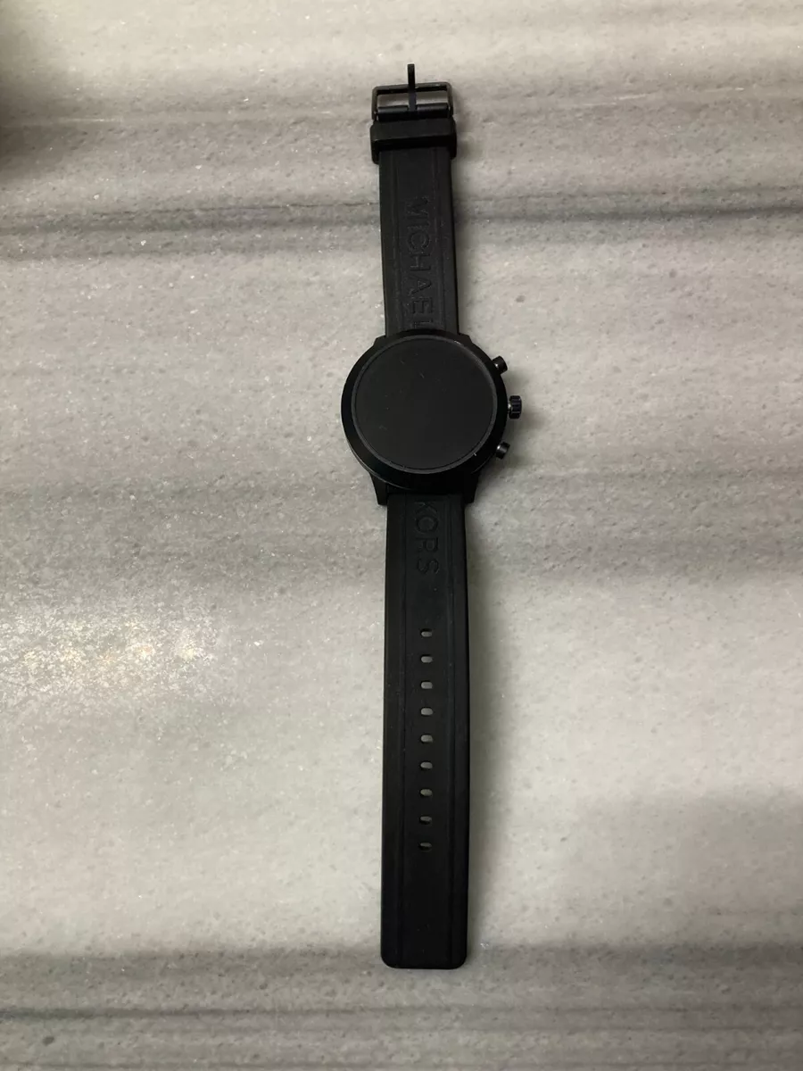Michael Kors Access 43mm Case Black Tone With Silicone Strap MKT5072