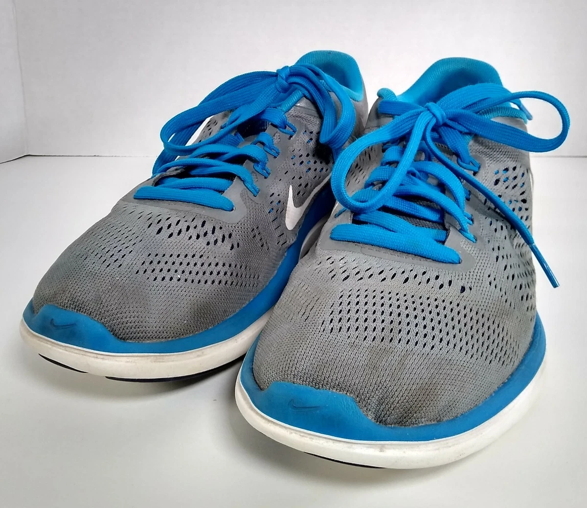 Stille og rolig Slik Overgivelse Nike Flex Men&#039;s Size 9.5 Running Shoes/Cross Trainers Gray/Blue Flat |  eBay