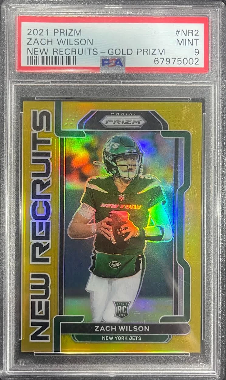 Zach Wilson Panini Prizm New Recruits #NR2 Gold Prizm