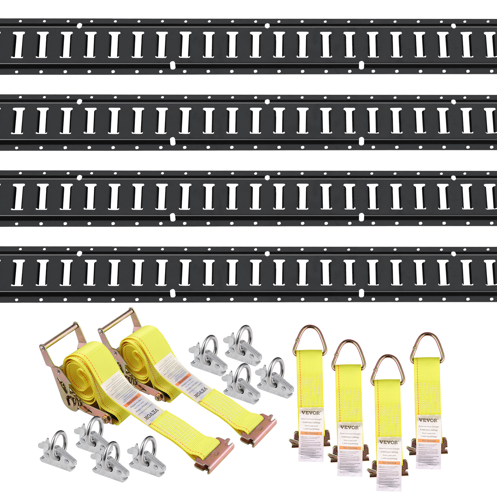 Rails E-Track VEVOR 1524 mm pour stopper le glissement des colis en remorque