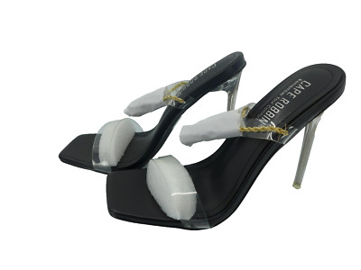 Cape Robbin Corinne Womens Black Heeled Shoes (multi sizes) New