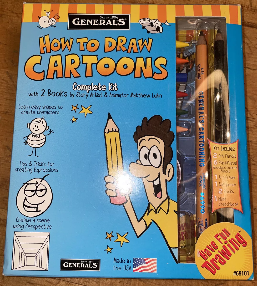 General's How To Draw Cartoons Kit Each [Pack Of 2]