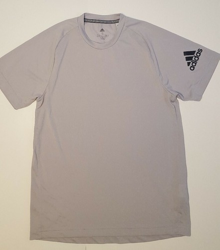 Adidas Mens Gray Climalite Short Sleeve 