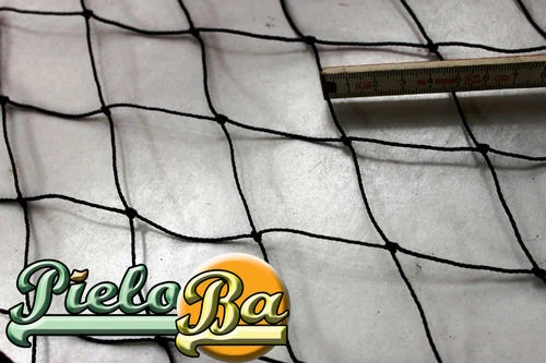 PIELOBA Abdecknetz Volierennetz 10 m x 10 m schwarz Masche 5 cm Netz Hühnerauslauf