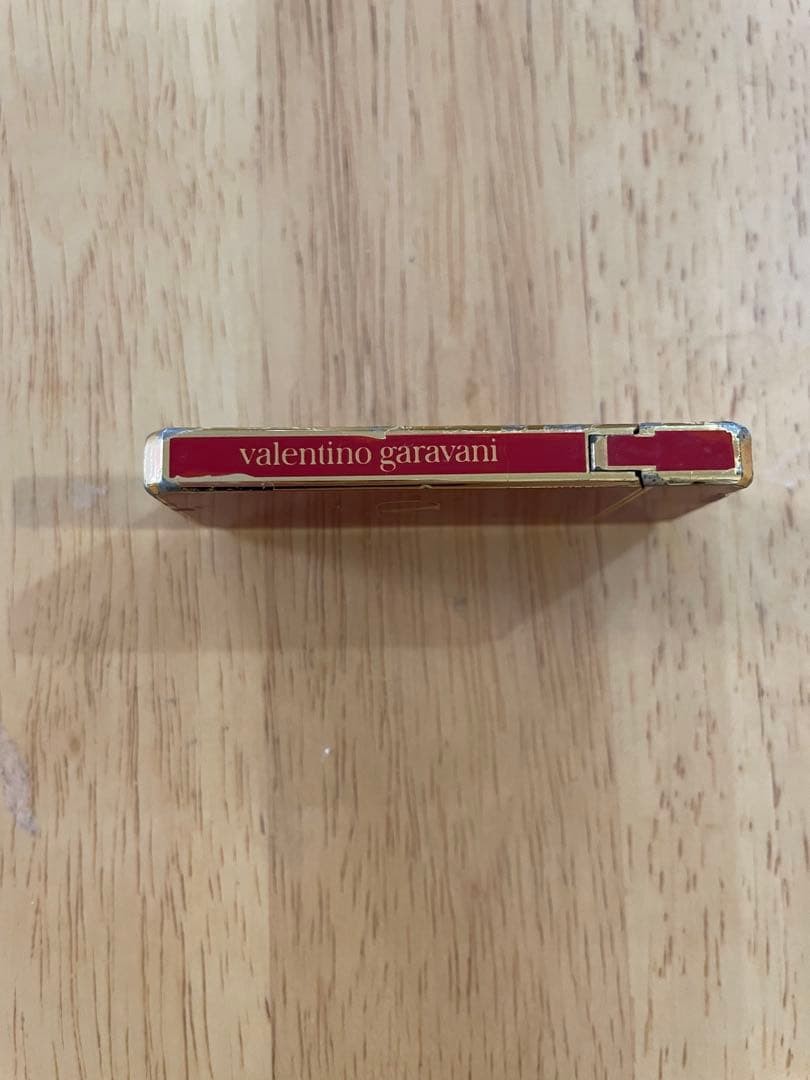 Valentino Gas Lighter Bordeaux Gold Used Women thumbnail 4