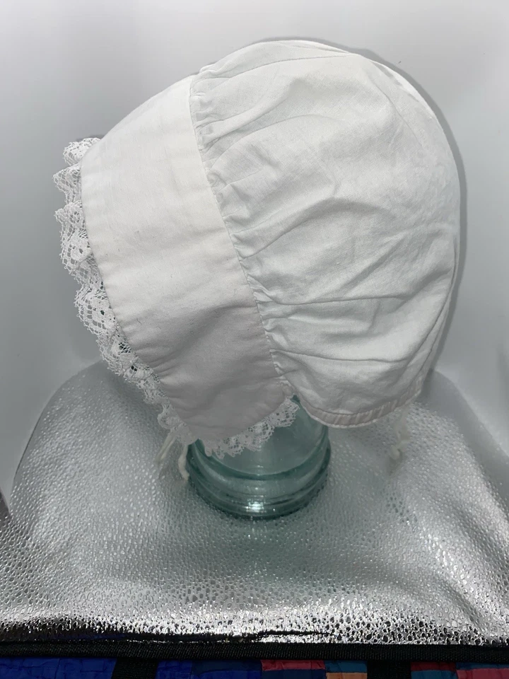 Gorra de noche colonial vintage ajustable hecha a mano para mujer Foto 4 de 4