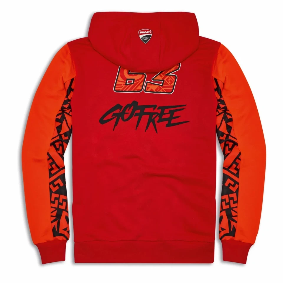 Sudadera con Capucha-Doble Pecco Bagnaia 63 Hombre Foto 2 de 2