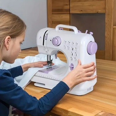Electric Sewing Machine Portable Crafting Mending Machine 12 Built-In Stitches  