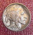1913 P Buffalo Nickel, Type 1, Gem Uncirculated.