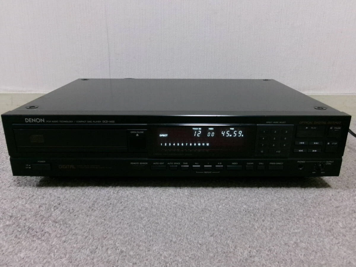 ジャンク品　DENON　CDプレーヤー　DCD-1400　レトロ品 DENON DCD-1400の仕様 デノン/デンオン