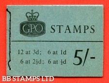 SG. H68p. 5/- Blue Phosphor 1964 May. Multiple Crown. Blue Cover Type D B52351