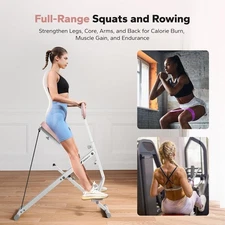 Foldable MERACH R07 Squat Rowing Machine – 2‑in‑1 Glute & Leg Home Gym