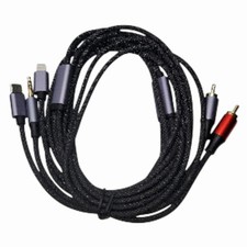 3-in-1 Audio Cable 10FT   USB-C Lightning /3.5mm to RCA Adapter Cord