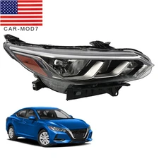 Headlight Halogen Passenger Side Clear Lens For 2020-2023 Nissan Sentra S/SV