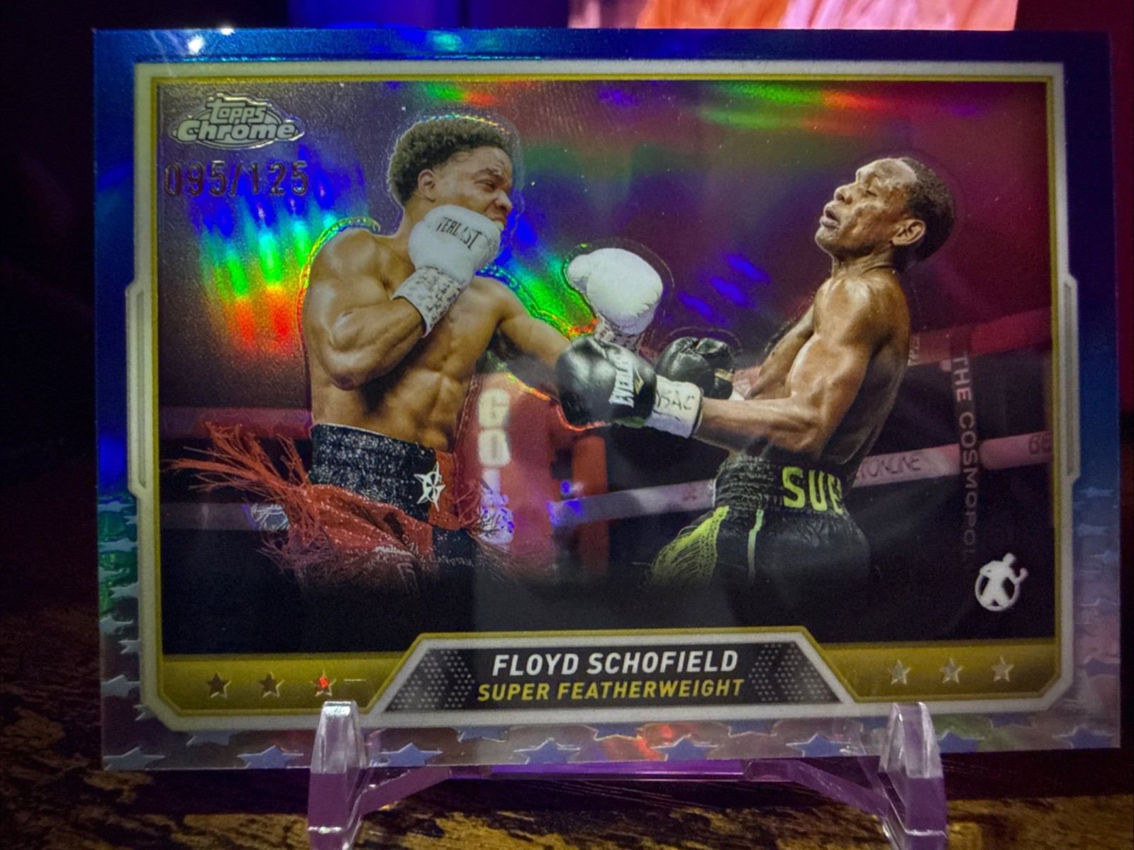 2024 Topps Chrome Boxing #97 Floyd Schofield Blue Refractor /125