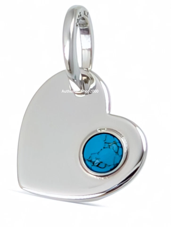 NUEVO 100% Auténtico PANDORA 925 Ale Grabable Piedra Azul Corazón Dije 794295C12 Foto 2 de 4