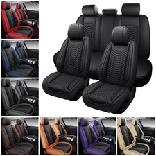 For Jeep Cherokee Leather Seat Cover Full Set Front Rear 5 Seat Cushion Protect