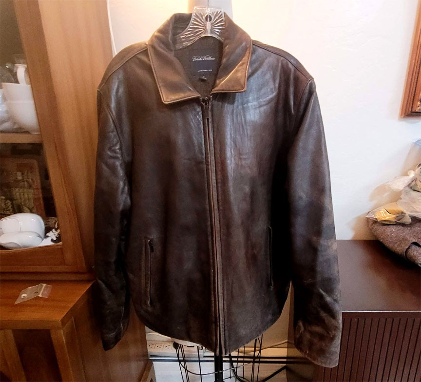Brooks Brothers Brown Leather Bomber Jacket. Wool Liner. M. | eBay