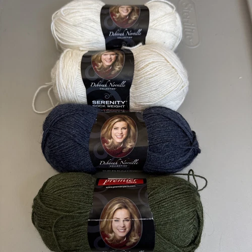Deborah Norville Serenity Sock Yarn Lot Of 4 Skeins - Picture 1 of 9