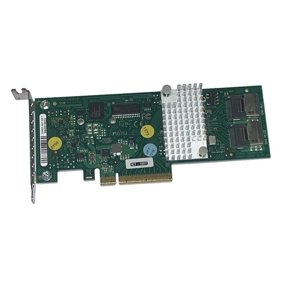 Fujitsu Primergy D2607-A21 GS1 6Gb PCIe x8 SAS RAID Controller + 2 SAS Kabeln LP - Bild 2 von 4