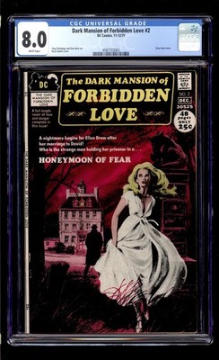 Dark Mansion of Forbidden Love #2 1971 CGC 8.0 VF White High Definition Scans**