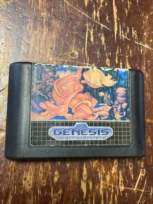 Green Dog The Bleached Surfer Dude Sega Genesis Video Game ( Original )
