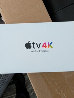 Apple TV 4K Media Streamer Box w/ Remote, Wi Fi + Ethernet, HDMI, 4K