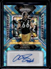 2023 Panini Prizm Alan Faneca Sensational Signatures Blue Ice Auto #/99 Steelers