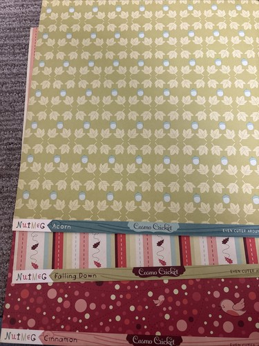 COSMO CRICKET - NUTMEG CARDSTOCK 12x12 Double Sided -15 sheets retired 2009 - Picture 1 of 2