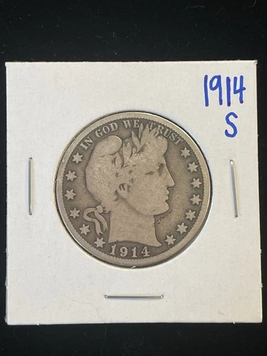 1914-S Barber Half Dollar G/VG