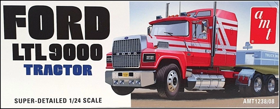 AMT 1/24 Scale Unbuilt Kit AMT1238/08 - Ford LTL 9000 Tractor Truck - Image 3 of 4