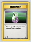 MP Pokemon Base Set TRAINER POTION 94/102 Shadowless 1st Edition
