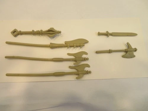 Vintage Masters Of The Universe Original Accessories 6 Castle Grayskull Weapons