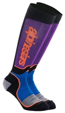 Alpinestars MX Plus Youth Socks Black/Royal Blue/Purple MD/LG