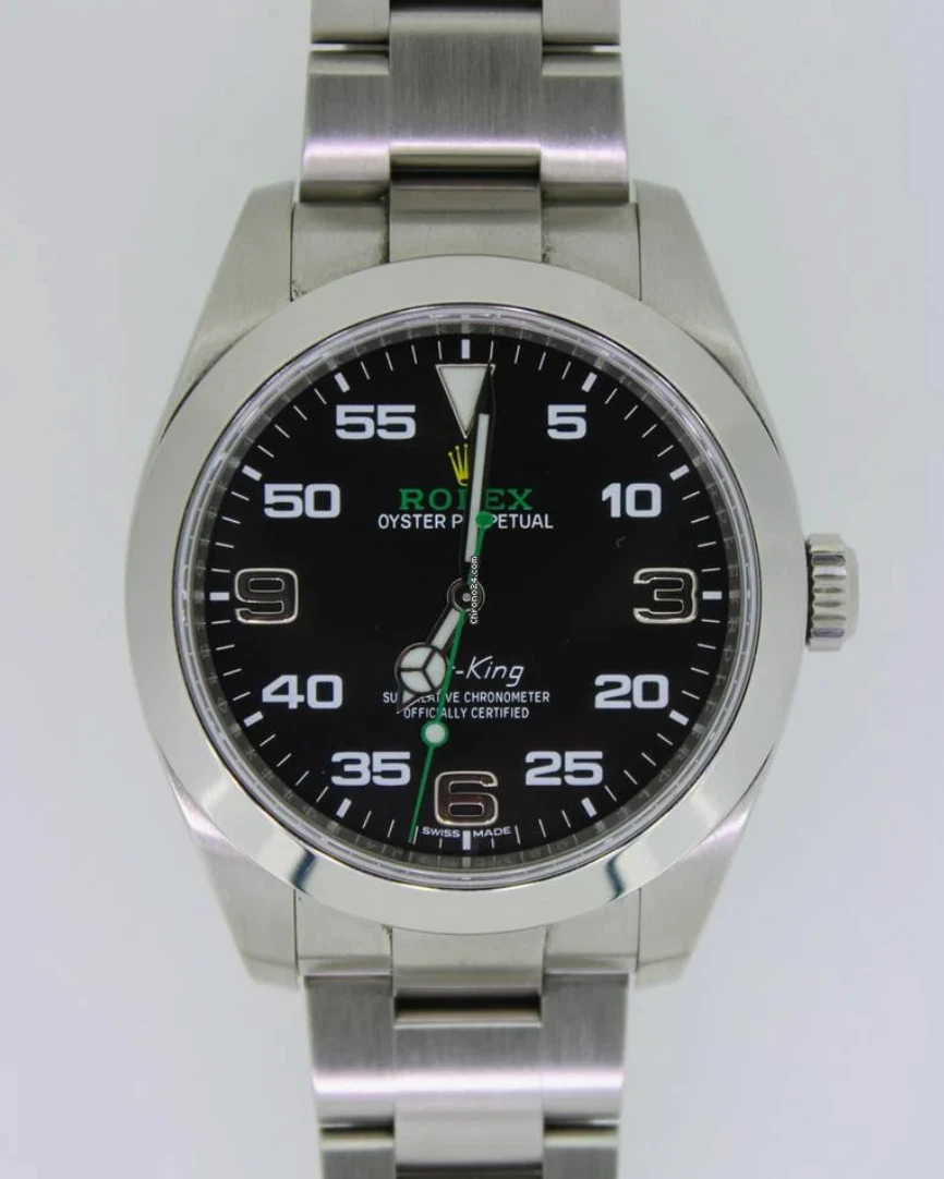 Rolex Air-King Men's Black Watch - 116900