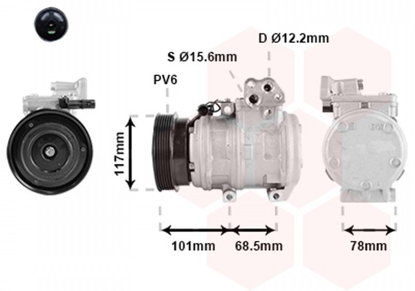Kompressor Klimaanlage Passend FüR KIA Carens III UN 2.0 Cvvt-image