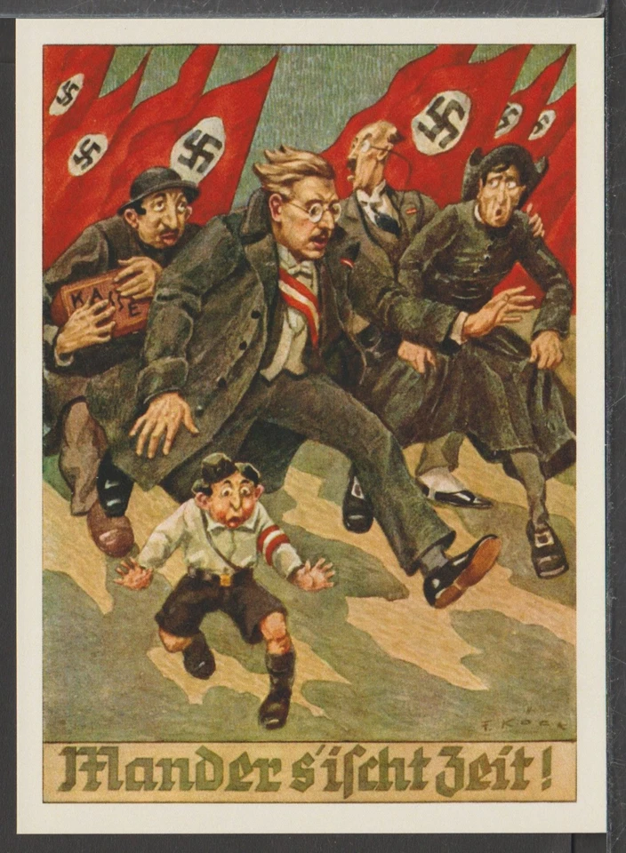 ✔️ ALEMANIA 3. Postal rara del Reich Segunda Guerra Mundial - ¡reproducción! Foto 3 de 3