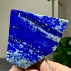 158G Natural lapis lazuli mineral flaky crystal under UV light — photo 1