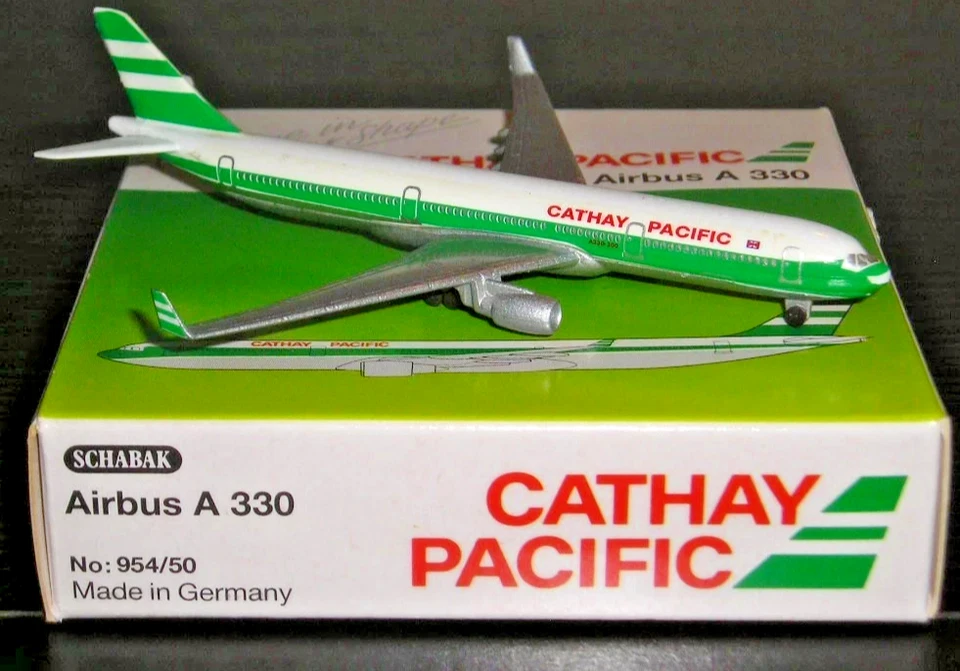 CATHAY PACIFIC . A330 . Schabak #954/50. Scale 1:600 . Diecast Model Boxed . - Image 2 of 2