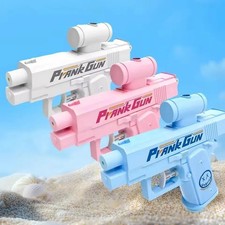 Prank Two-Way WaterGun, Prank SquirtGun Can Spray from Front and Back White