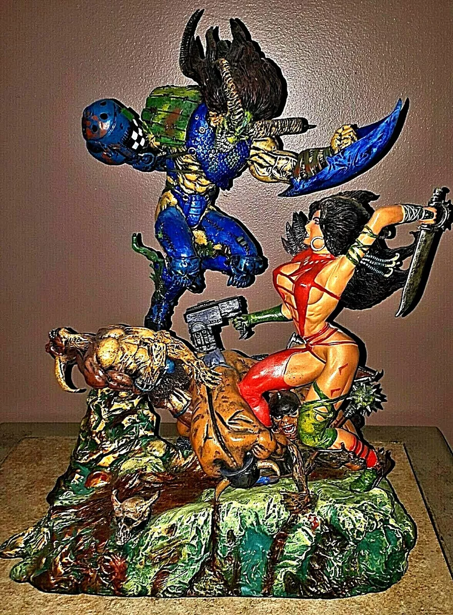 HEAVY METAL FAKK2 STATUE KEVIN EASTMAN SIMON BISLEY JULIE STRAIN