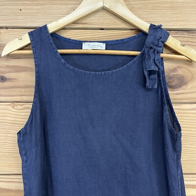 Bella Umbra Linen Dress XS Blue Shift Lace Trim Made in Italy Sundress B157 | eBay Bella Umbra Linen Dress XS Blue Shift Lace Trim Made in Italy Sundress B157 | eBay